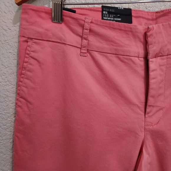 NEW Kut  From Kloth Coral Capri Chinos Size 10 - Picture 5 of 12